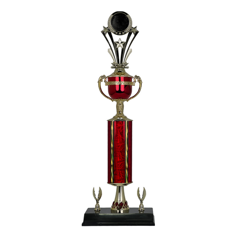 Trofeo de Tubo con Figura Serie 442 de Estrella Holder